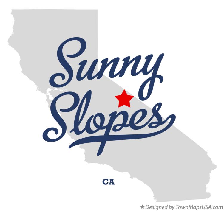 Map of Sunny Slopes, CA, California