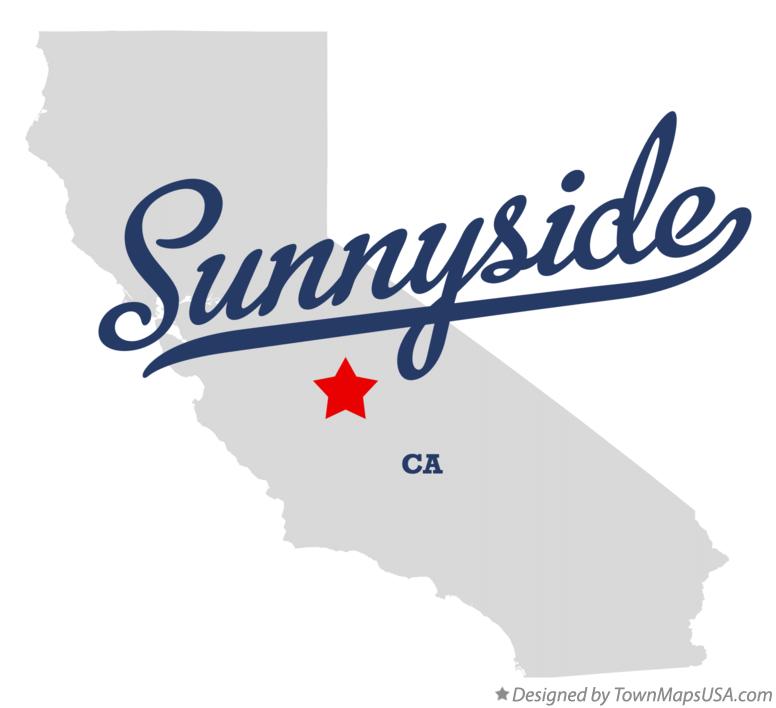 Map of Sunnyside, CA, California