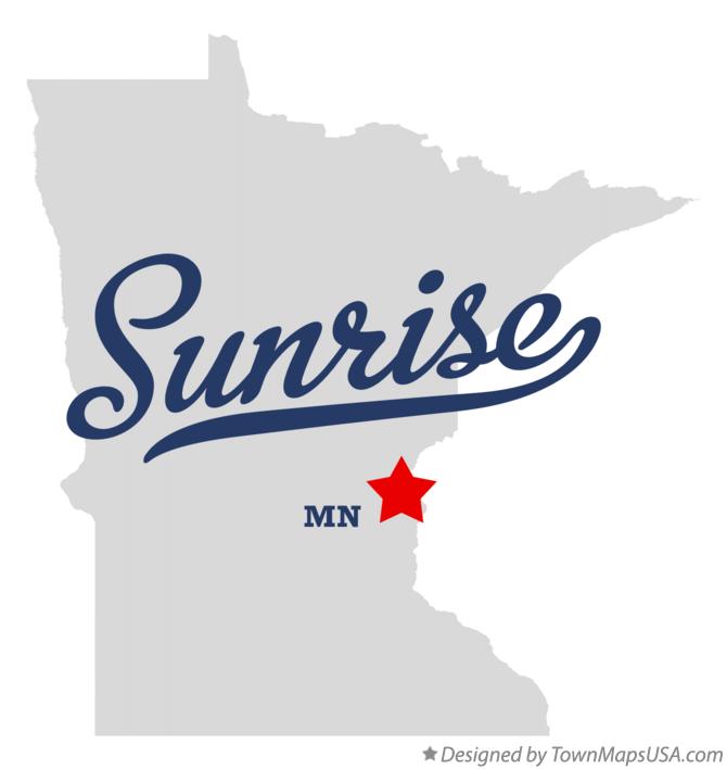 Map of Sunrise, MN, Minnesota