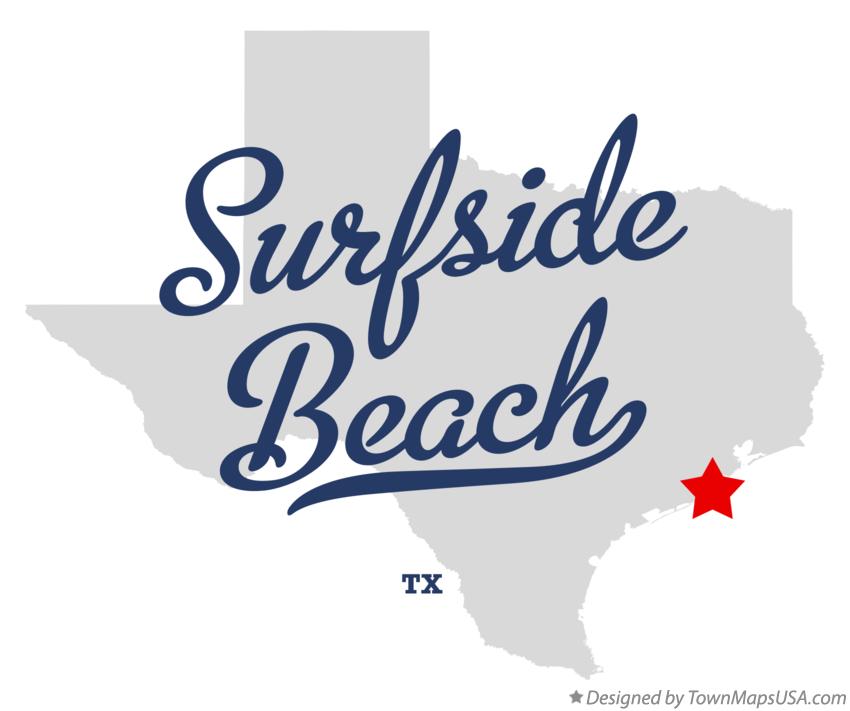 Surfside Beach Texas Map United States Map States District