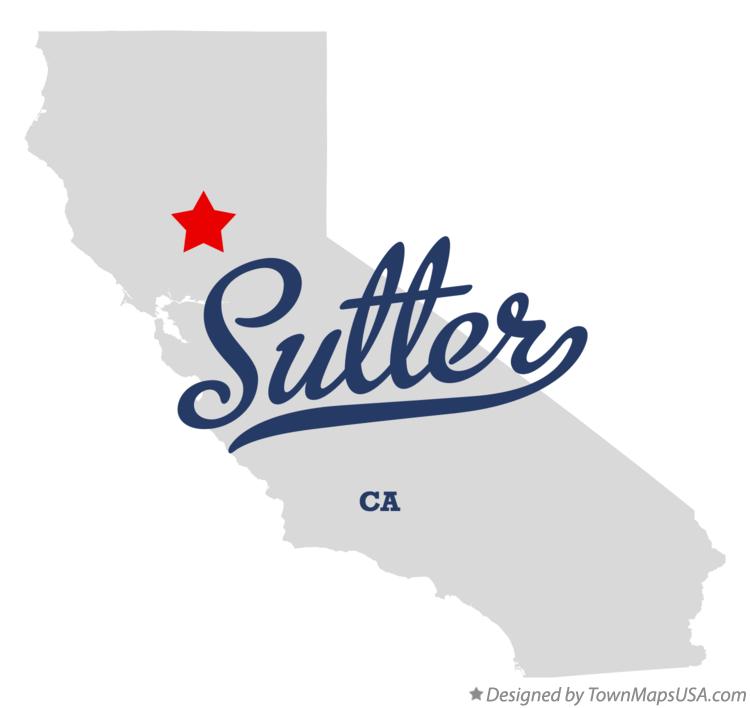 Map of Sutter, CA, California