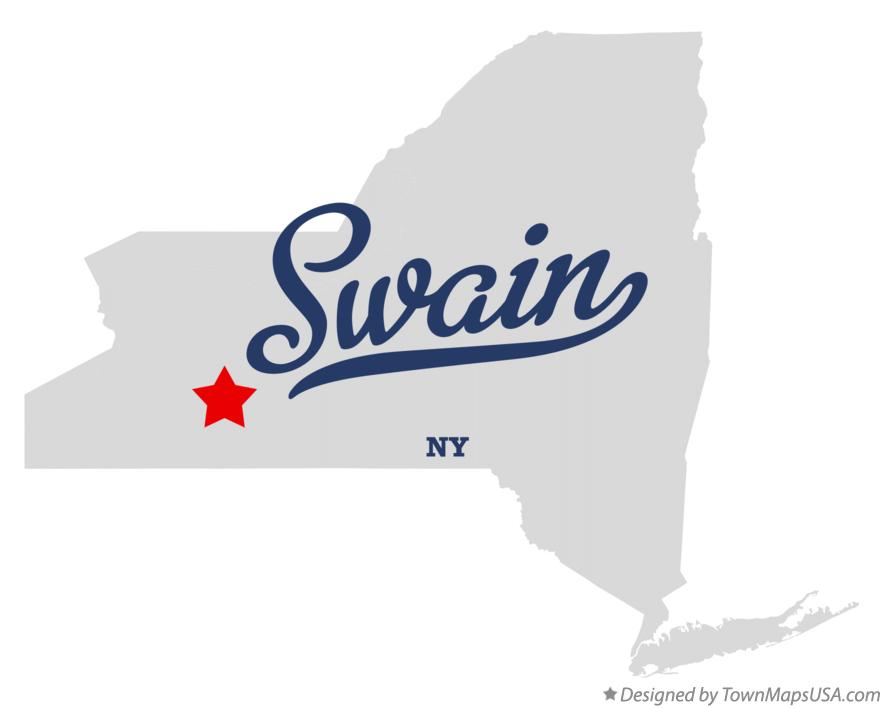 Map of Swain, NY, New York