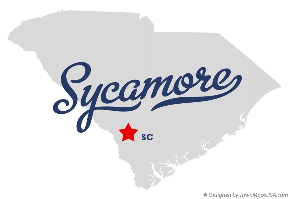 Map of Sycamore, SC, South Carolina