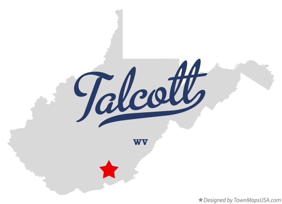 Map of Talcott, WV, West Virginia