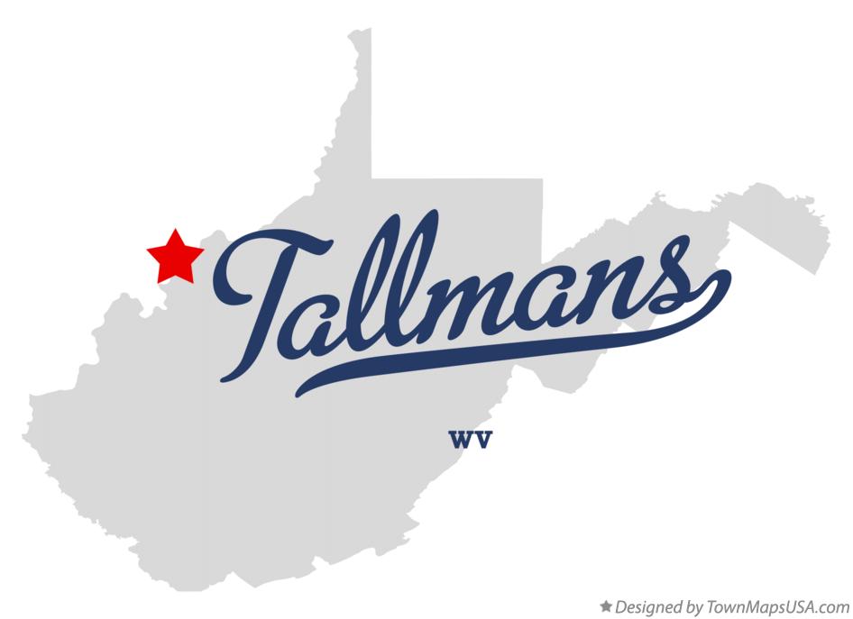 Map of Tallmans, WV, West Virginia