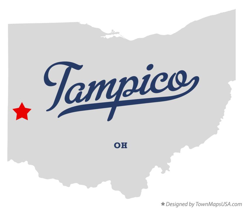 Map of Tampico, OH, Ohio