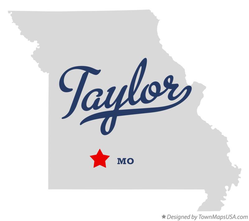 Map of Taylor, Greene County, MO, Missouri