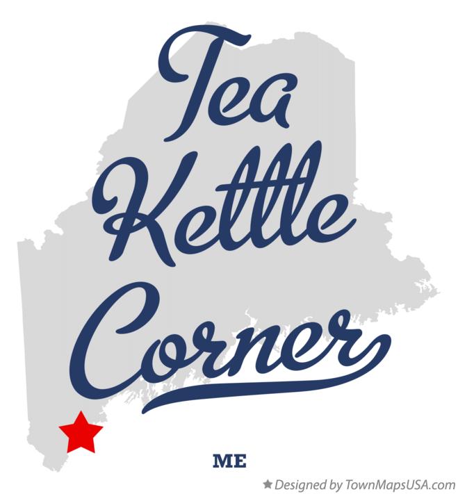 Map of Tea Kettle Corner, ME, Maine