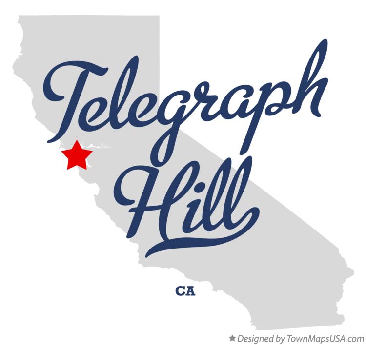 Map of Telegraph Hill, CA, California