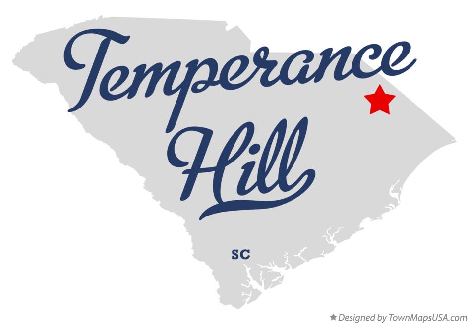 Map of Temperance Hill, SC, South Carolina