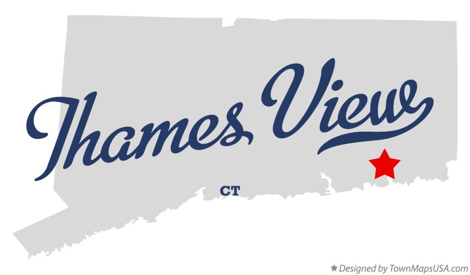 Map of Thames View, CT, Connecticut