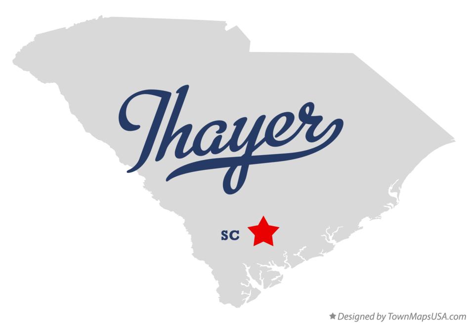 Map of Thayer, SC, South Carolina