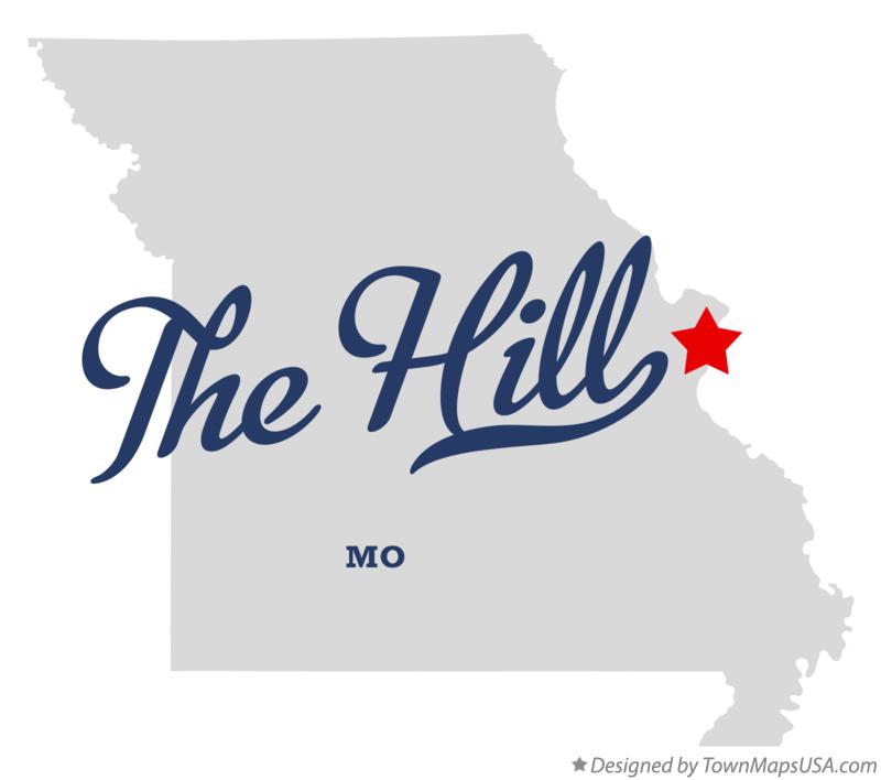 Map of The Hill, MO, Missouri