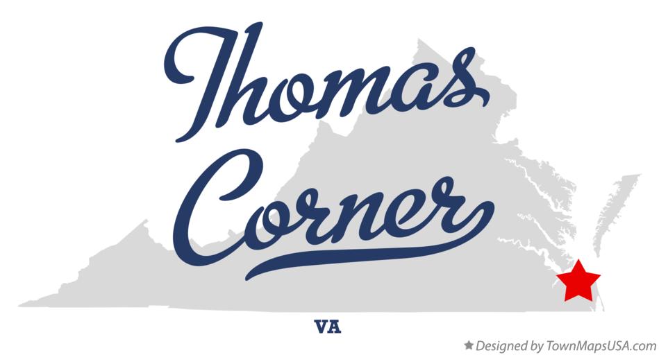 Map of Thomas Corner, VA, Virginia