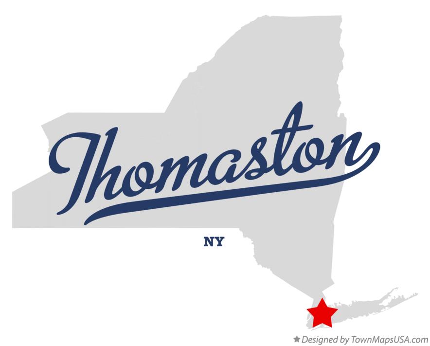 Map of Thomaston, NY, New York