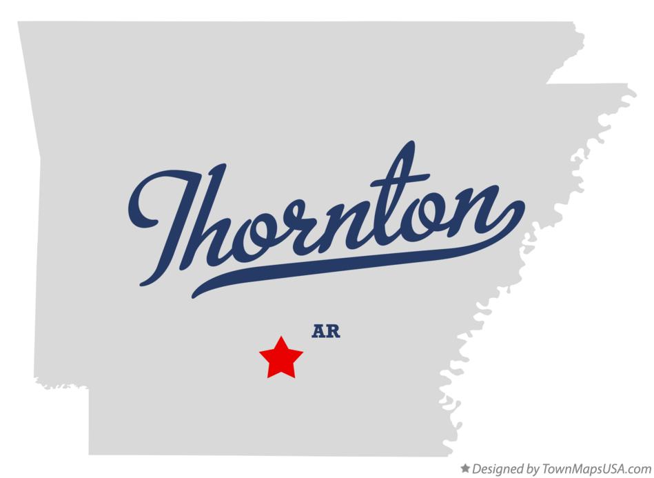 Map of Thornton, AR, Arkansas
