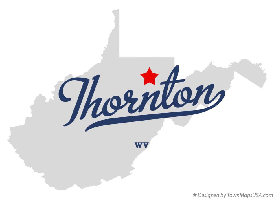 Map of Thornton, WV, West Virginia