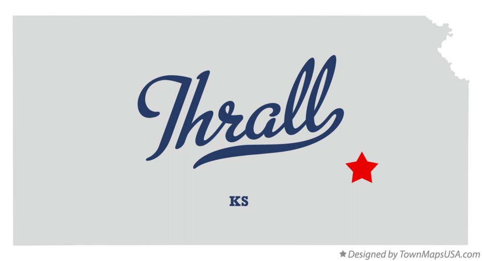 Map of Thrall, KS, Kansas