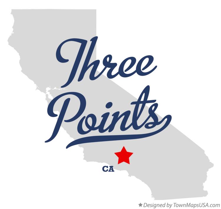 Map of Three Points, CA, California