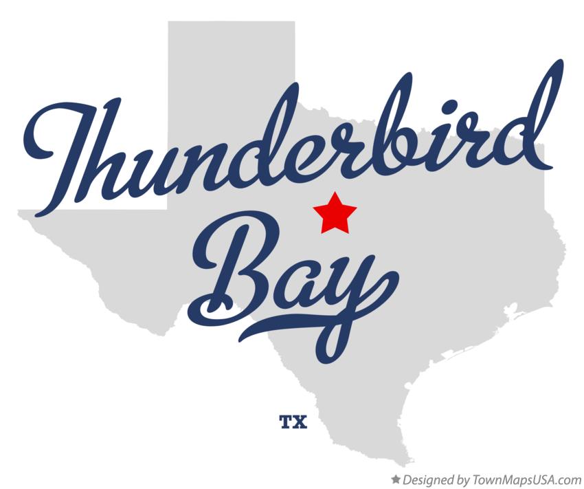 Map of Thunderbird Bay, TX, Texas