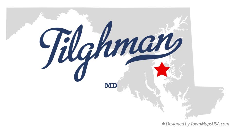 Map of Tilghman, MD, Maryland