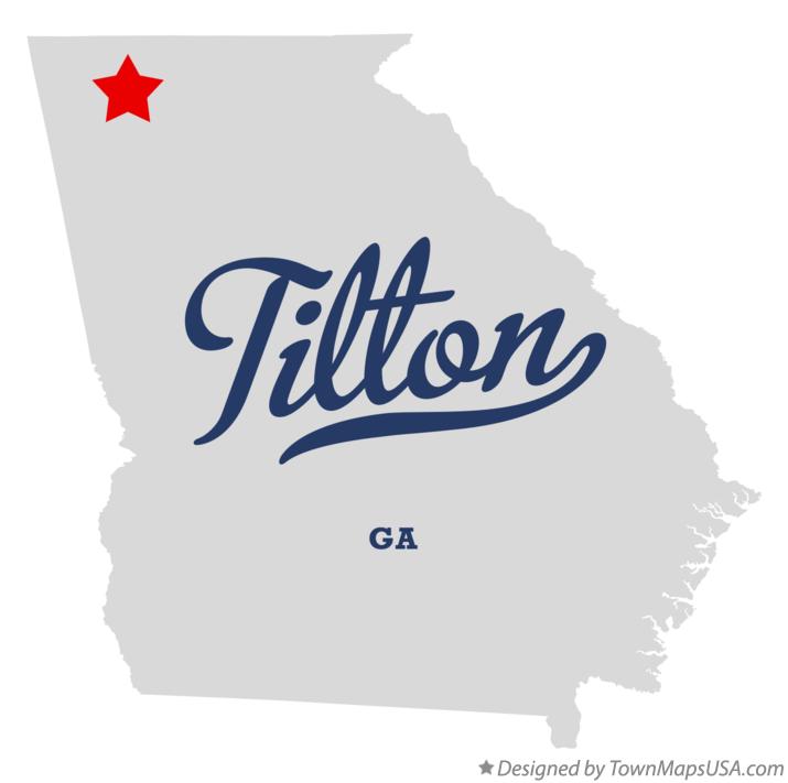 Map of Tilton, GA,