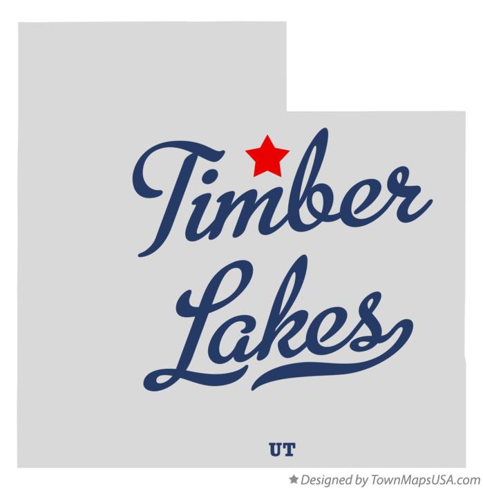 Map of Timber Lakes, UT, Utah