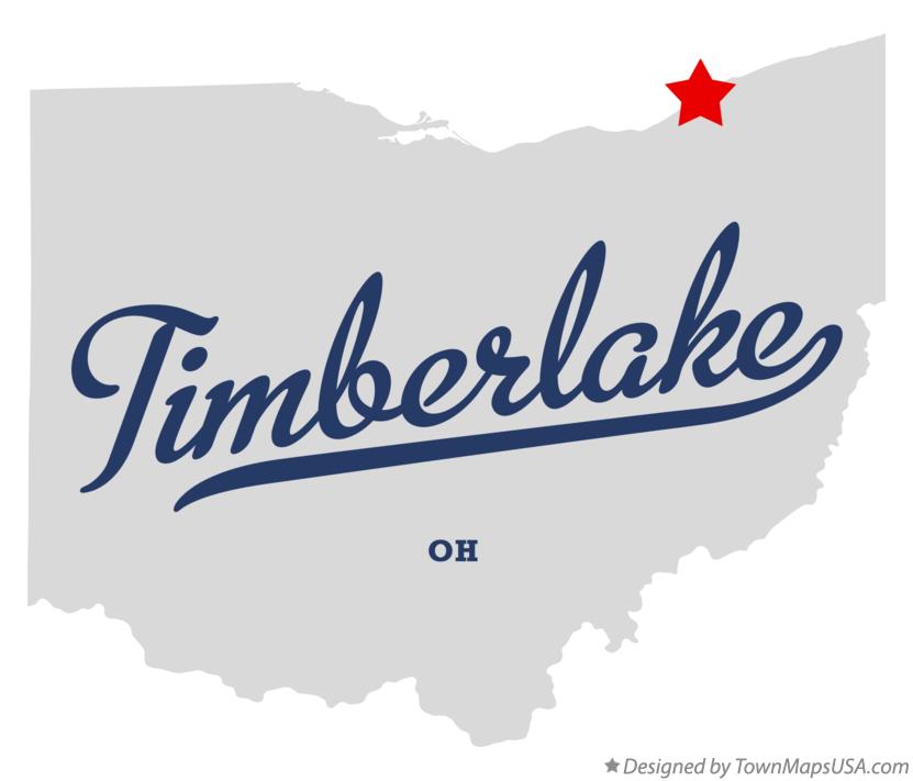 Map of Timberlake, OH, Ohio