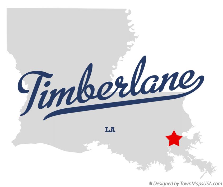 Map of Timberlane, LA, Louisiana