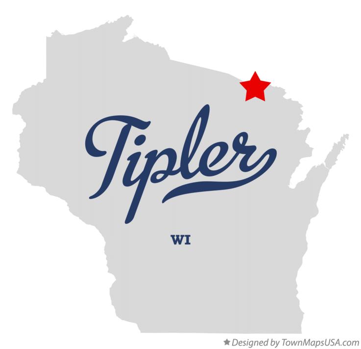 Map of Tipler, WI, Wisconsin