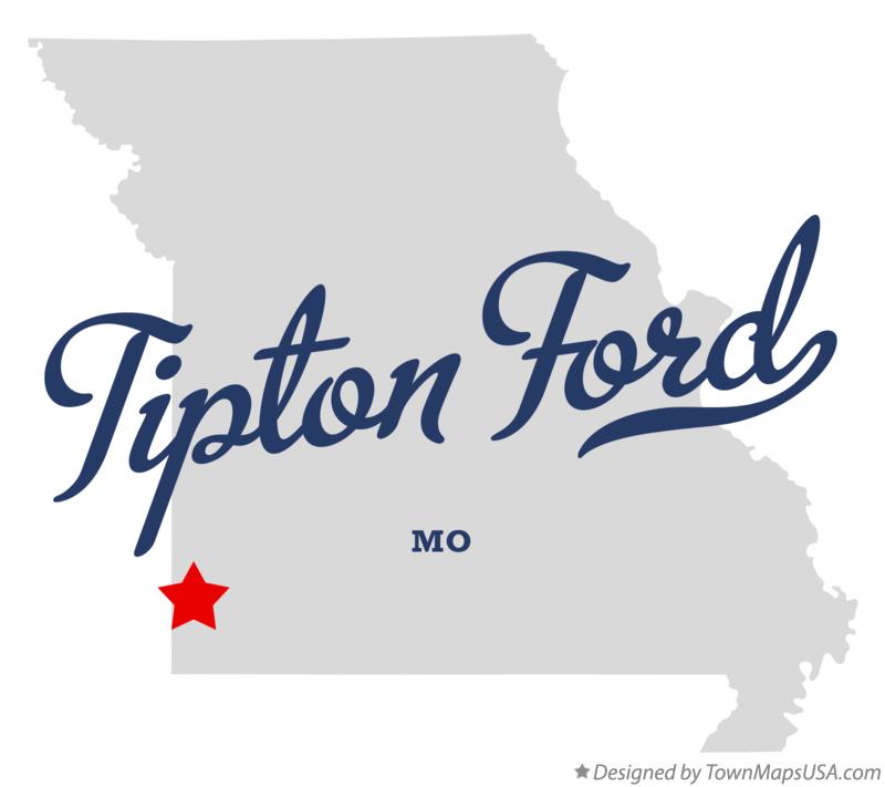 Map of Tipton Ford, MO, Missouri