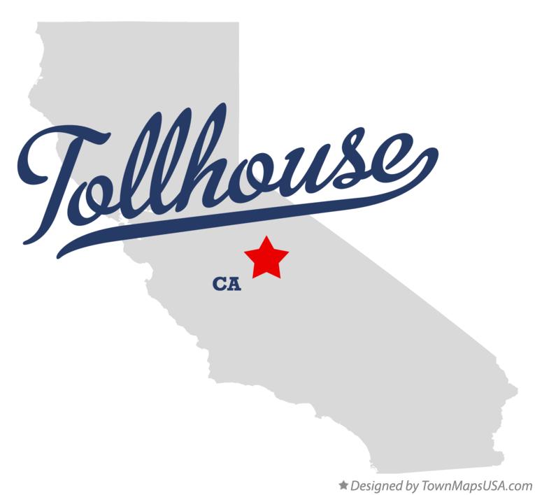 Map of Tollhouse, CA, California