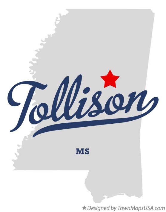 Map of Tollison, MS, Mississippi