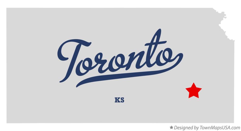 Map of Toronto, KS, Kansas