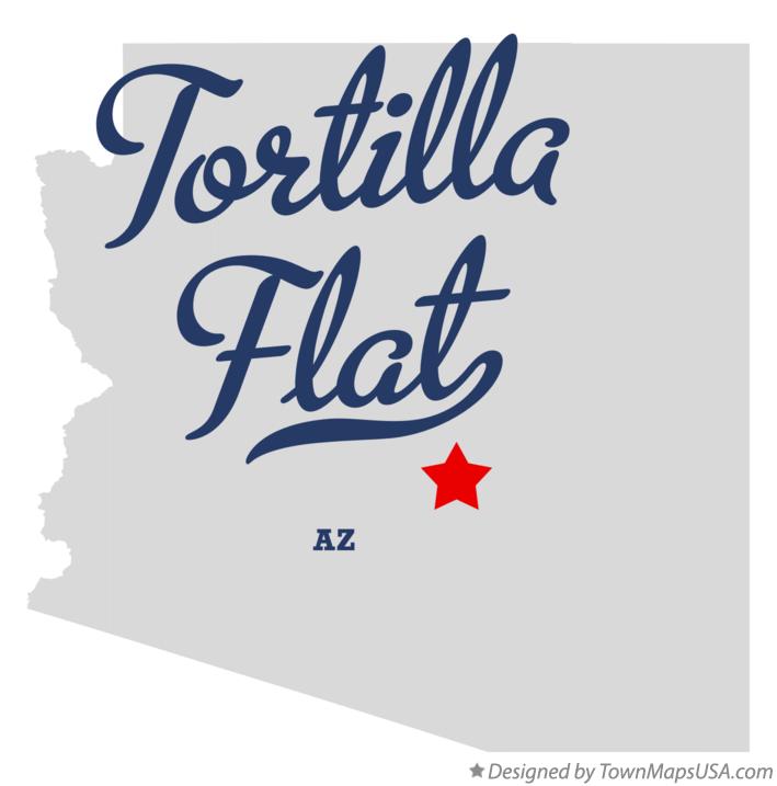 Map of Tortilla Flat, AZ, Arizona