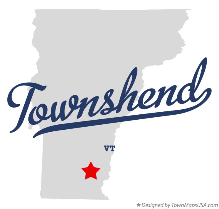 Map of Townshend, VT, Vermont