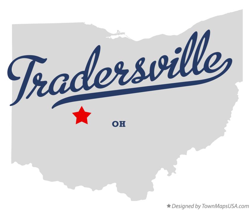 Map of Tradersville, OH, Ohio