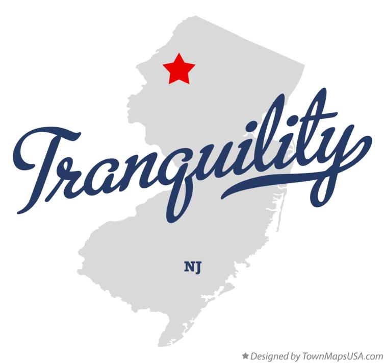 Map of Tranquility, NJ, New Jersey