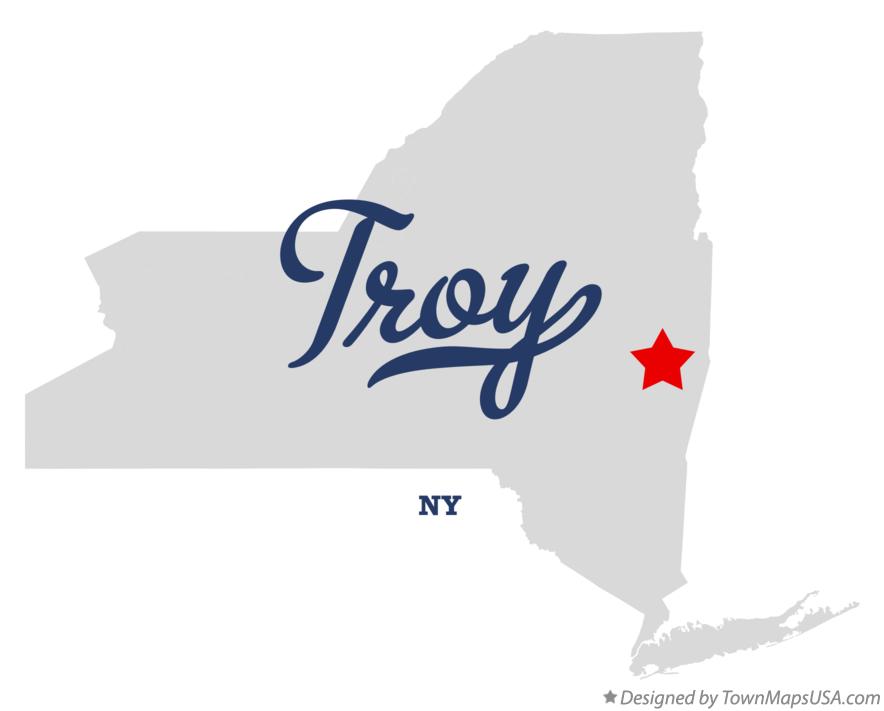 Troy New York Map