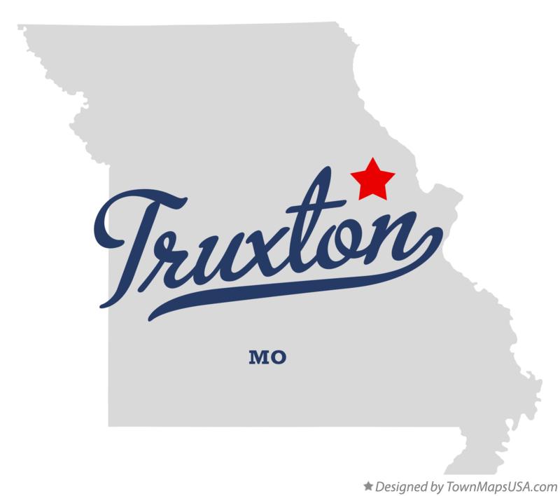 Map of Truxton, MO, Missouri
