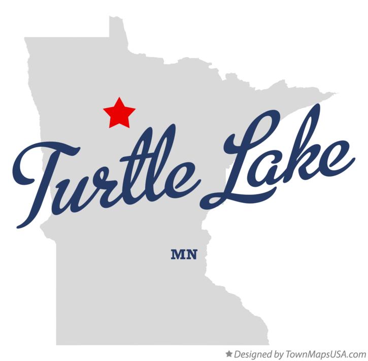 Map of Turtle Lake, MN, Minnesota