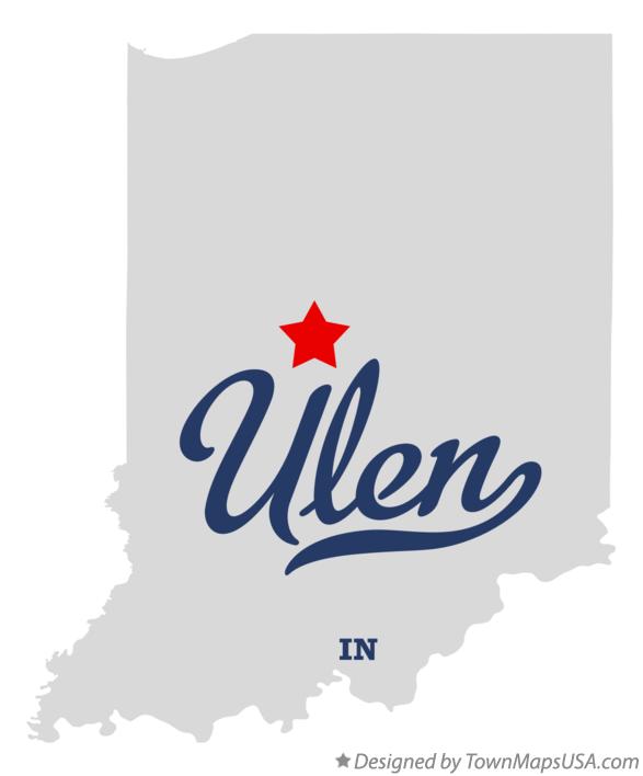 Map of Ulen, IN, Indiana