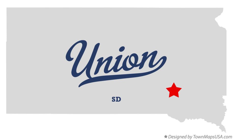 Map of Union, Davison County, SD, South Dakota