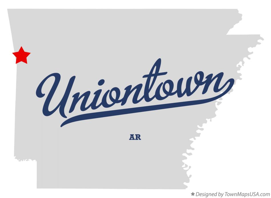 Map of Uniontown, AR, Arkansas