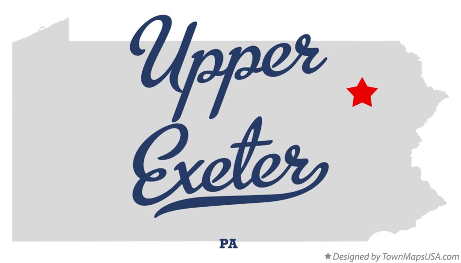 Map of Upper Exeter, PA, Pennsylvania