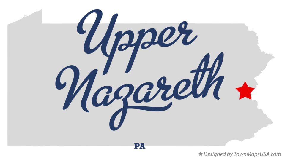Map of Upper Nazareth, PA, Pennsylvania