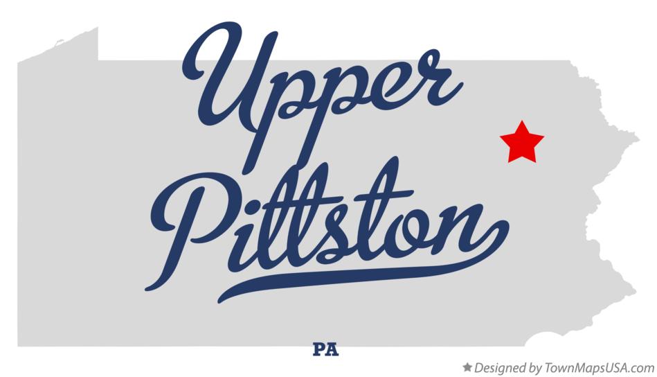 Map of Upper Pittston, PA, Pennsylvania