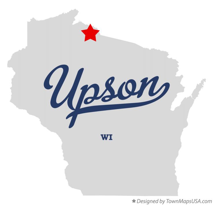 Map of Upson, WI, Wisconsin