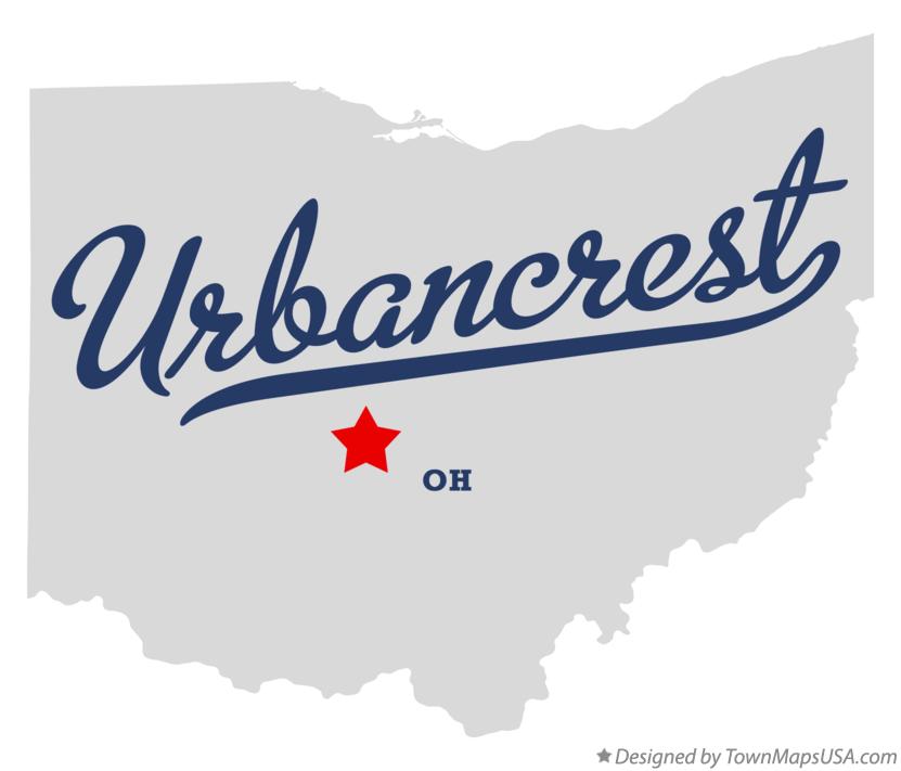 Map of Urbancrest, OH, Ohio