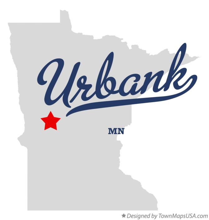 Map of Urbank, MN, Minnesota
